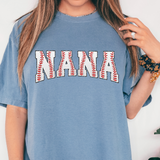 Nana Baseball Glitter DTF Print