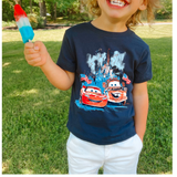 Patriotic Cars DTF Print