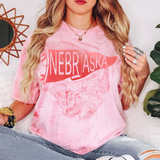 Nebraska Watercolor Pennant DTF Print