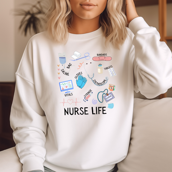 Nurse Life Collage DTF Print