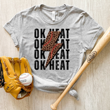 OK Heat Leopard Baseball Bolt DTF Print