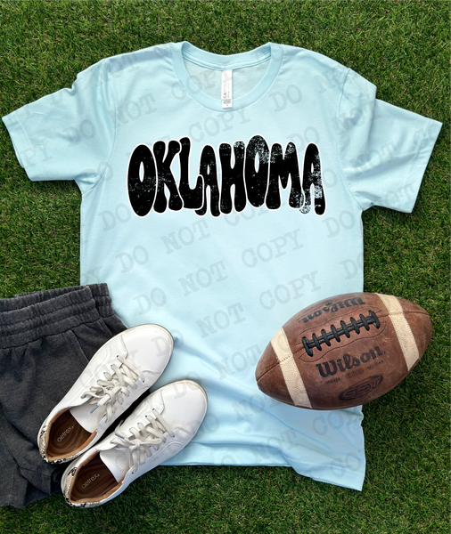 Wonky Oklahoma DTF Print