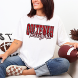 Ooltewah Volleyball Glitter School Spirit DTF Print