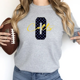 Faux Glitter Polka Dot O Colts DTF Print
