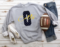 Faux Glitter Polka Dot O Colts DTF Print