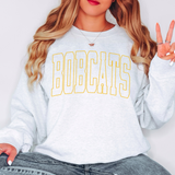 Bobcats Outline Arch DTF Print