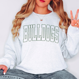 Bulldogs Outline Arch DTF Print