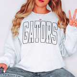 Gators Outline Arch DTF Print