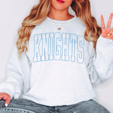 Knights Outline Arch DTF Print