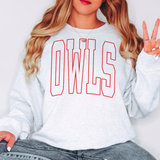 Owls Outline Arch DTF Print
