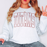 Titans Outline Arch DTF Print