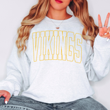 Vikings Outline Arch DTF Print