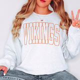 Vikings Outline Arch DTF Print