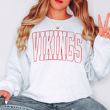 Vikings Outline Arch DTF Print