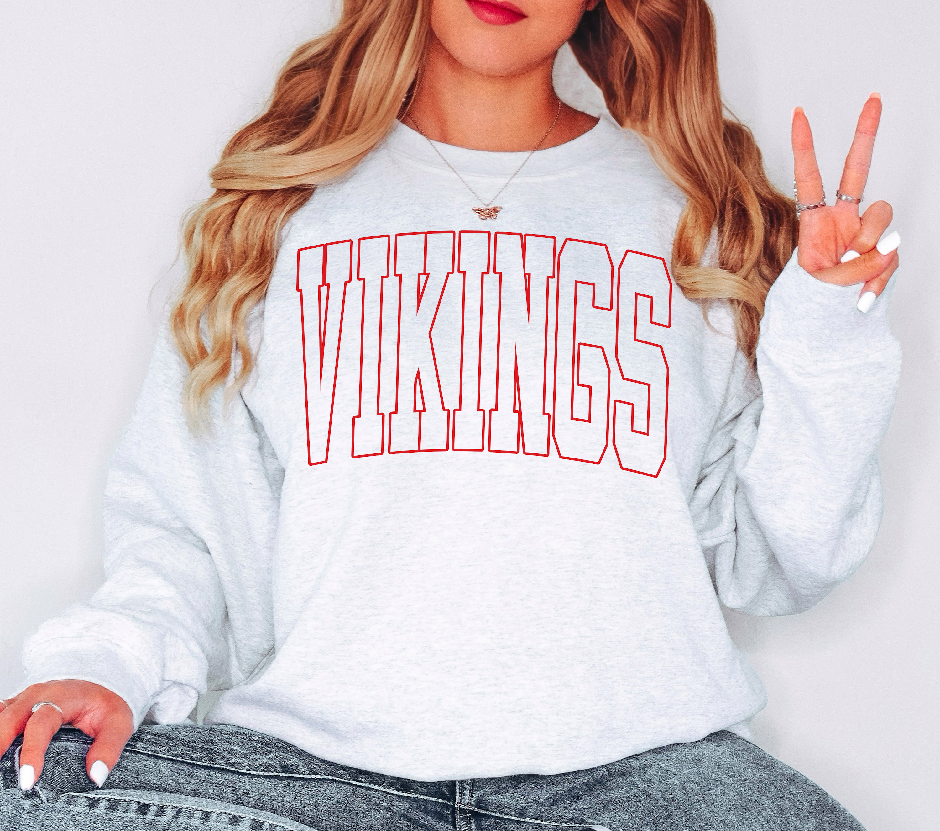 Vikings Outline Arch DTF Print