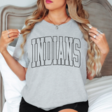 Indians Outline Arch DTF Print