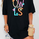 Owls Star Doodle Mix DTF Print