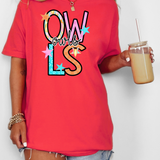 Owls Star Doodle Mix DTF Print