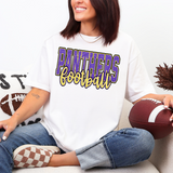Panthers Football Glitter School Spirit DTF Print