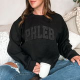 Black Glitter Phleb Patch DTF Print
