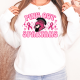 Pink Out Spartans Checker DTF Print