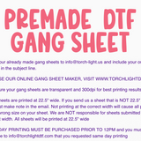 Premade DTF Gang Sheet