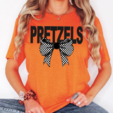 Pretzels Coquette Checker Bow DTF Print
