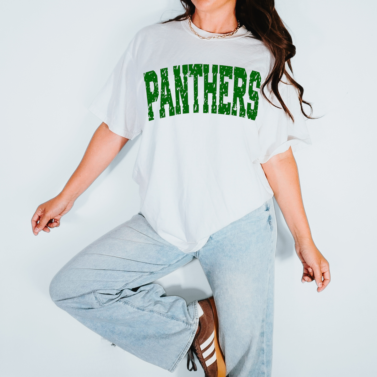 Panthers Varsity Distressed Teams DTF Print