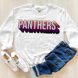 Panthers Layered Stack DTF Print
