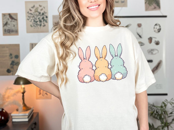 Pastel Bunnies DTF Print