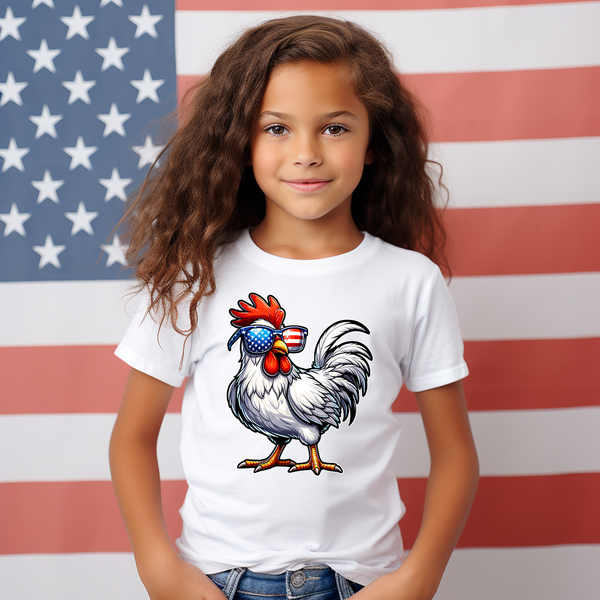 Patriotic Chicken DTF Print