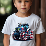 Patriotic Tractor DTF Print