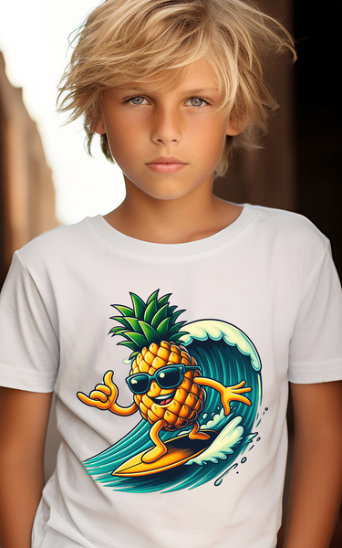 Pineapple Surfer DTF Print