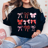 Pink and Red Bow Coquette DTF Print
