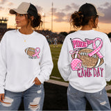 Pink Out Game Day Football DTF Print