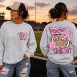 Pink Out Game Day Football DTF Print