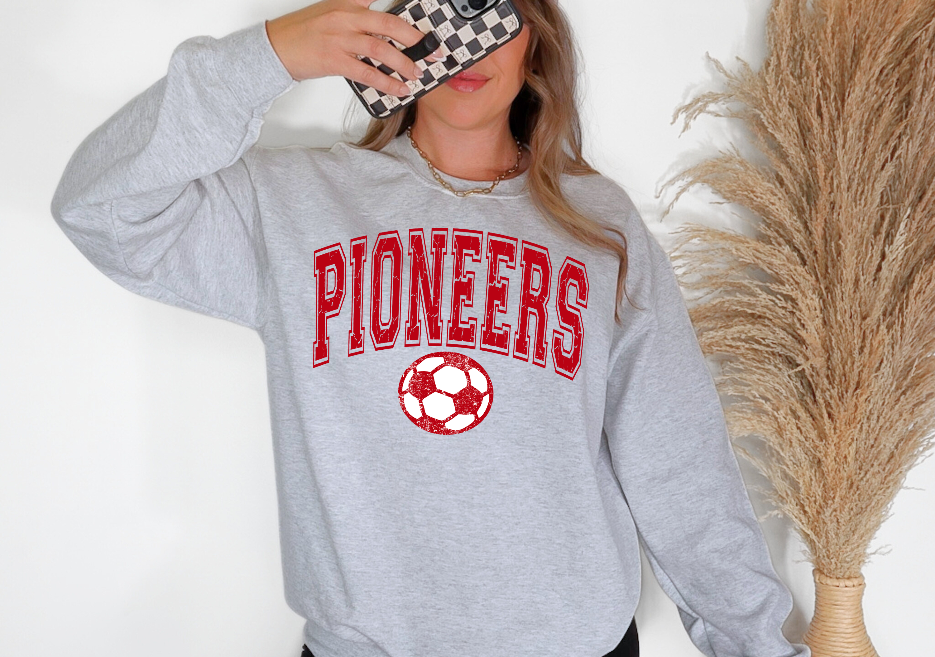 Pioneers Soccer Arch Distressed DTF Print