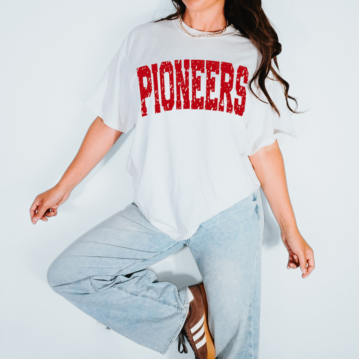 Pioneers Varsity Distressed Teams DTF Print