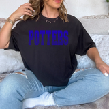 Potters Varsity Line Team DTF Print