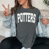 Potters Varsity Distressed Teams DTF Print