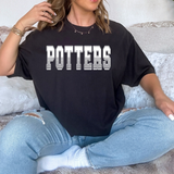Potters Varsity Line Team DTF Print