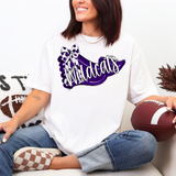 Preppy Wildcats Pennant DTF Print