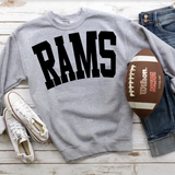 Rams Solid Arch DTF Print