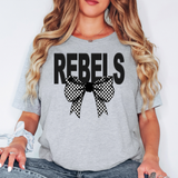 Rebels Coquette Checker Bow DTF Print
