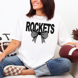 Rockets Checker Bow DTF Print