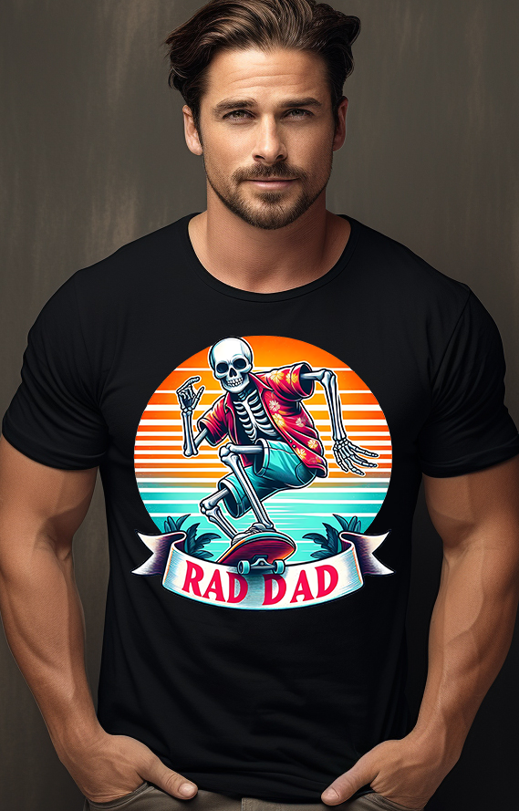 Rad Dad Skelly DTF Print – Torch Light