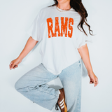 Rams Varsity Distressed Teams DTF Print