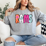 Rams Doodle Mix DTF Print