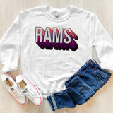 Rams Layered Stack DTF Print