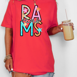Rams Star Doodle Mix DTF Print